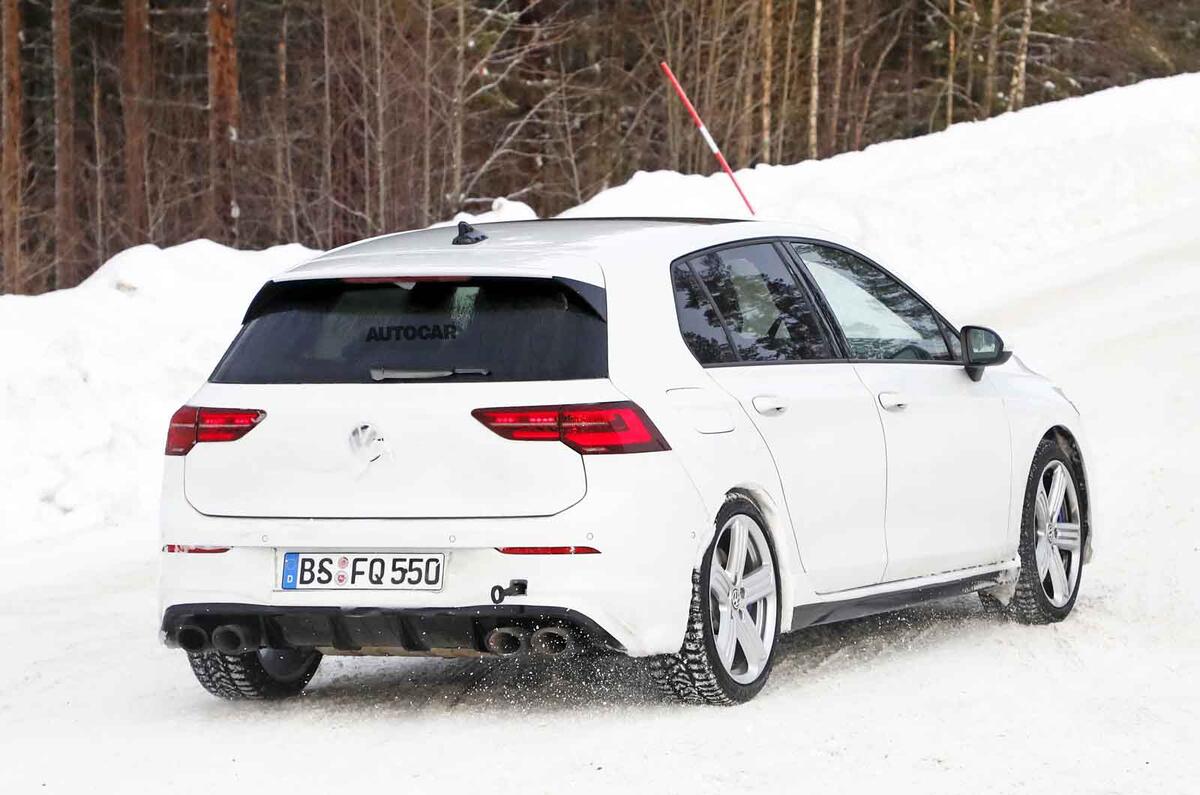 2020 Volkswagen Golf R prototype - rear