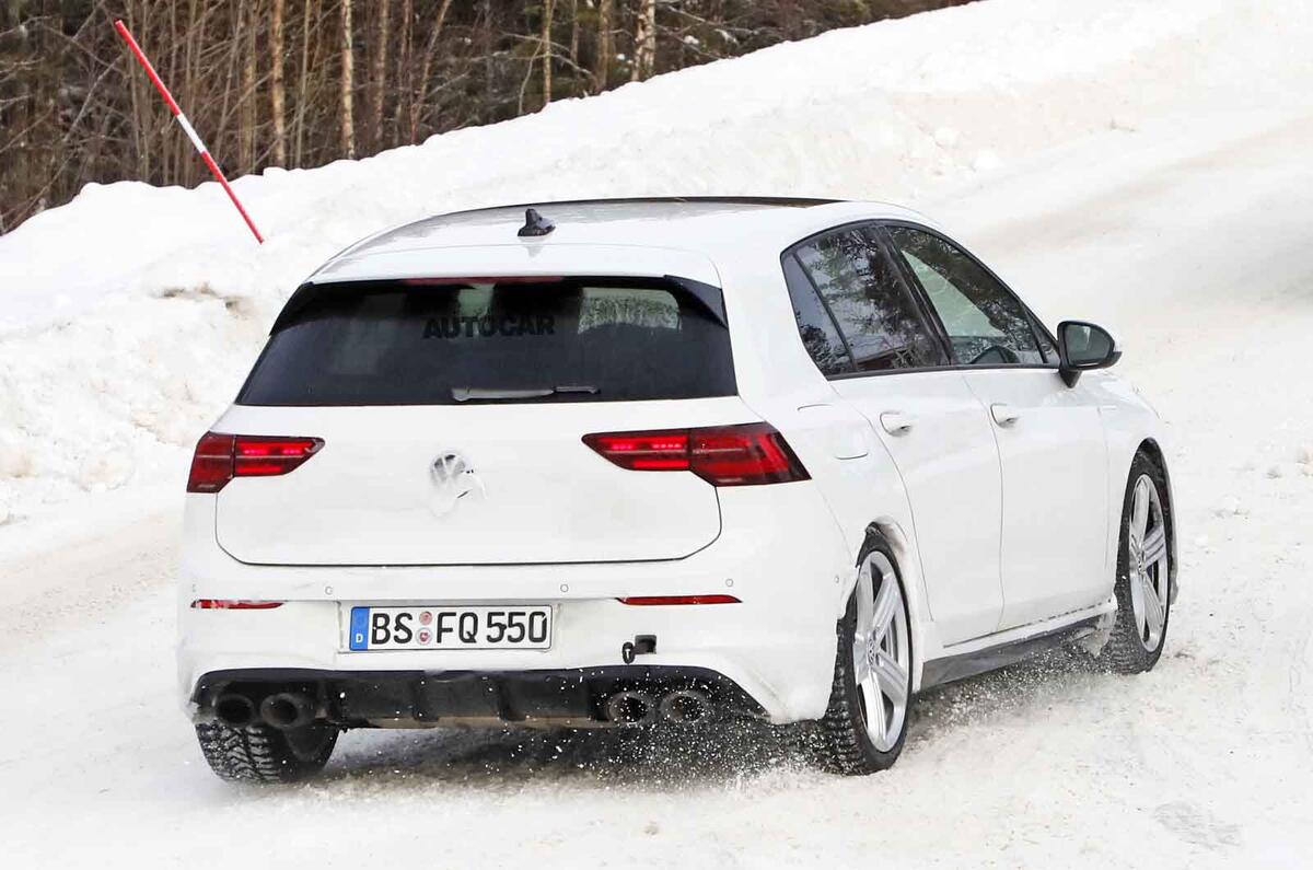 2020 Volkswagen Golf R prototype - rear