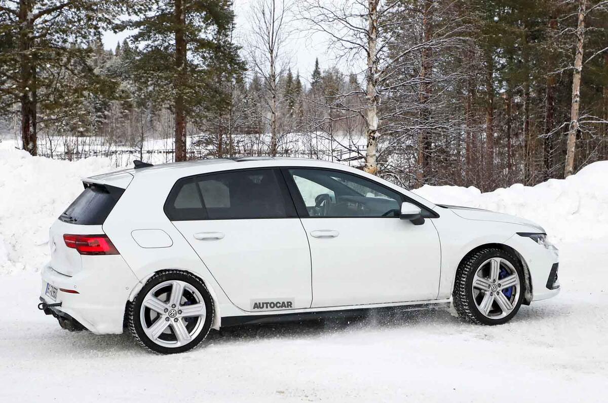 2020 Volkswagen Golf R prototype - side