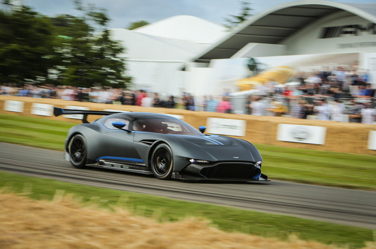 New Aston Martin Vulcan gets dynamic debut at Goodwood Autocar New Aston Martin Vulcan gets dynamic debut at Goodwood Autocar