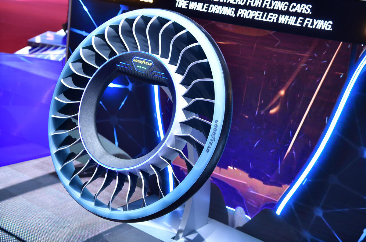 Goodyear reveals Aero levitating tyre concept Autocar