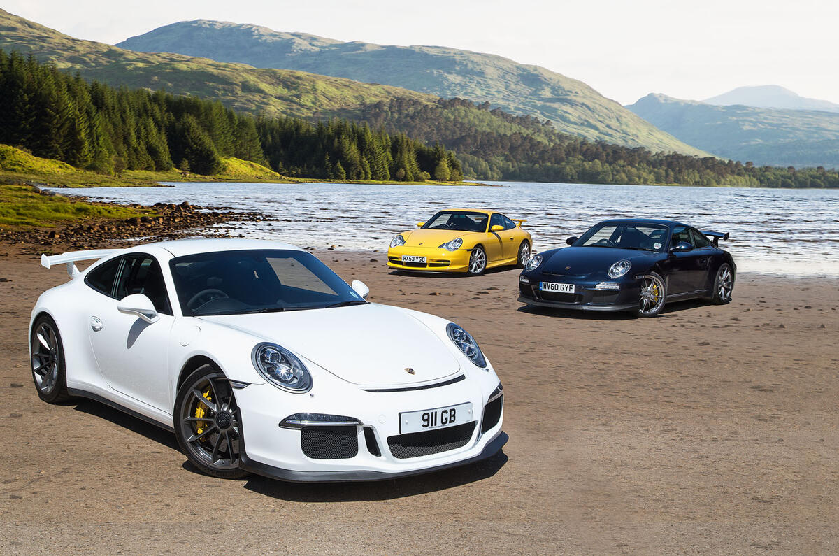Old Vs New Three Generations Of The Porsche 911 Gt3 Tested Autocar