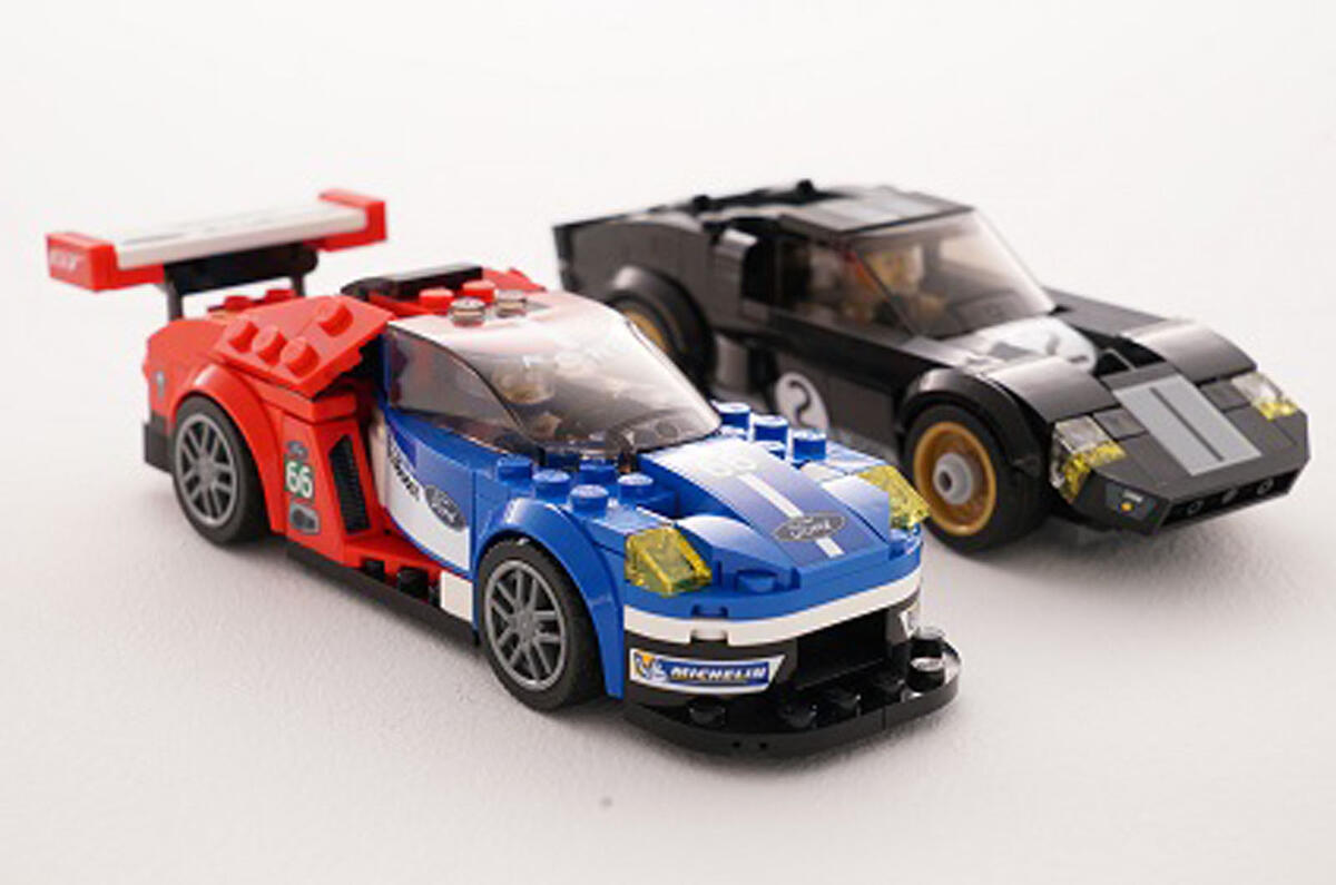 lego models of ford gt and gt40 le mans winners revealed autocar