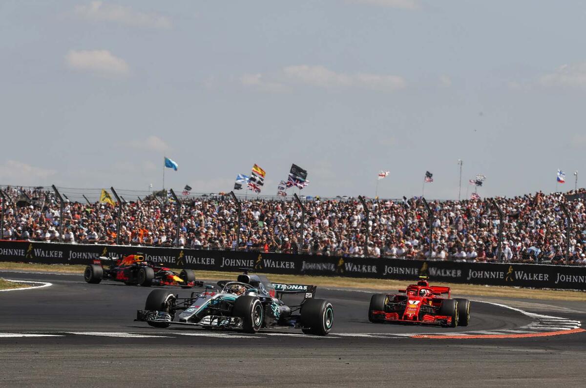 Lewis Hamilton at Silverstone