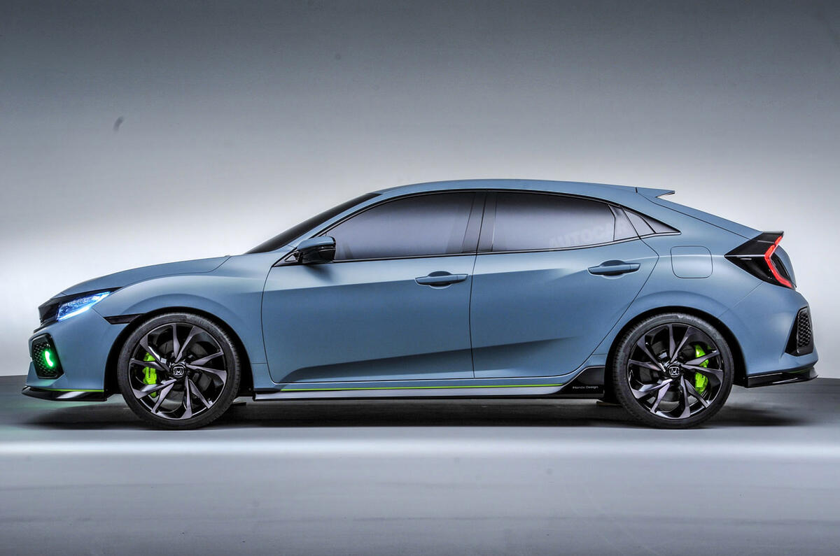 Honda Civic Concept Previews 2017 Model Autocar