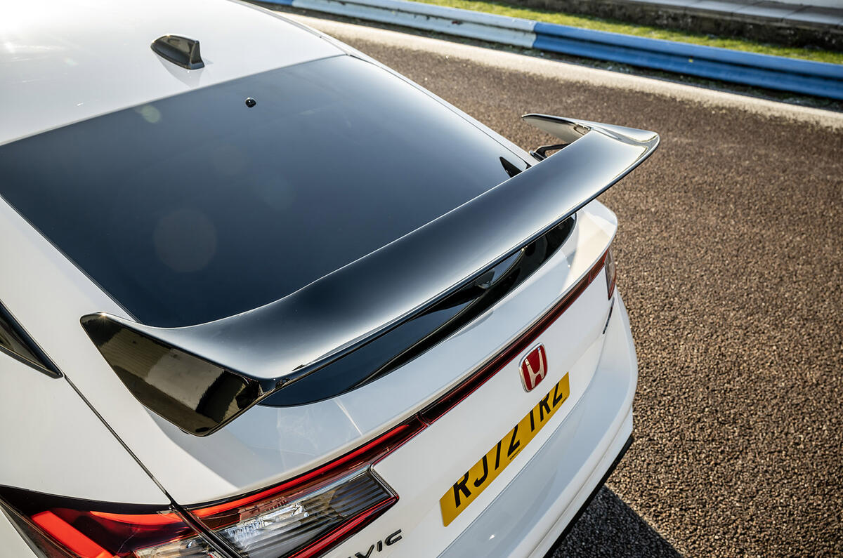 Aileron arrière de la Honda Civic Type R 2023