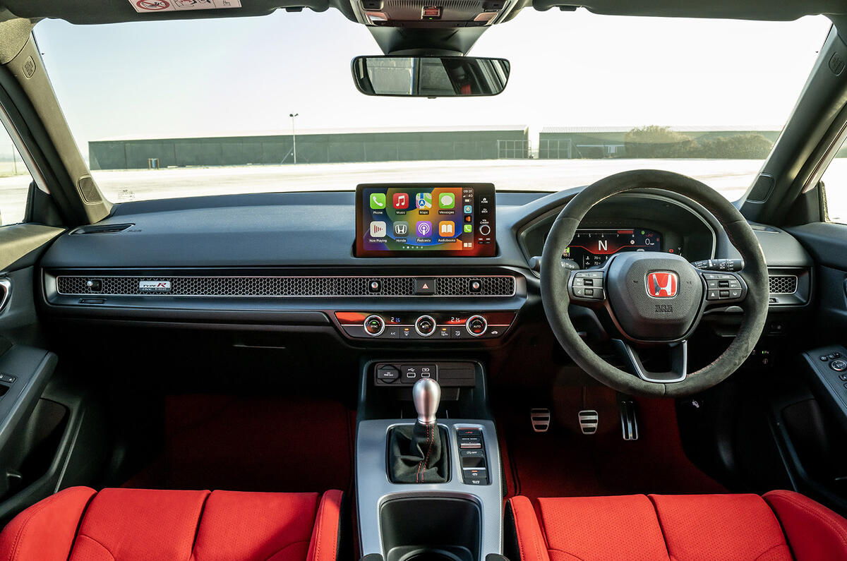 Tableau de bord de la Honda Civic Type R 2023