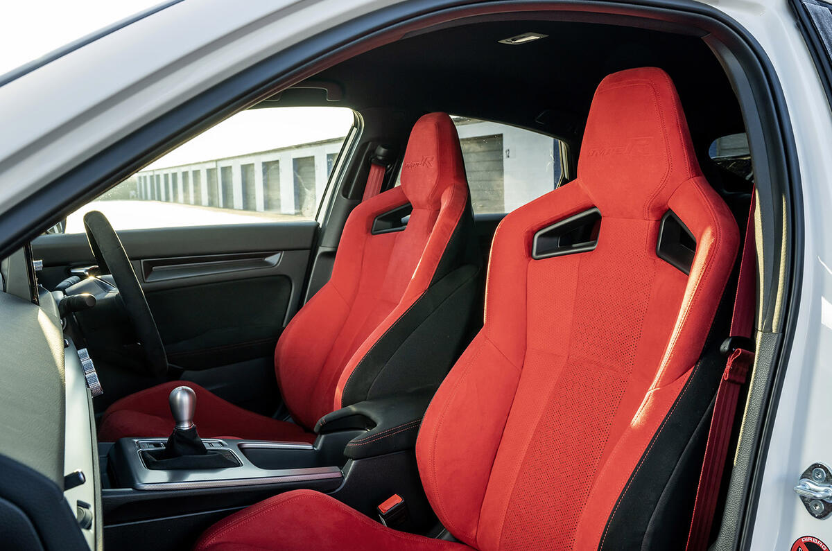 Sièges de la Honda Civic Type R 2023