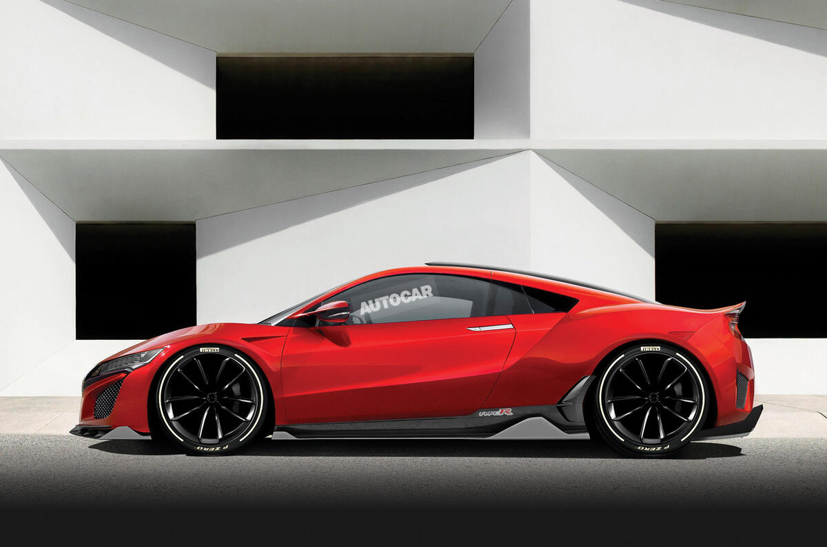 Honda NSX Type R Autocar rendering