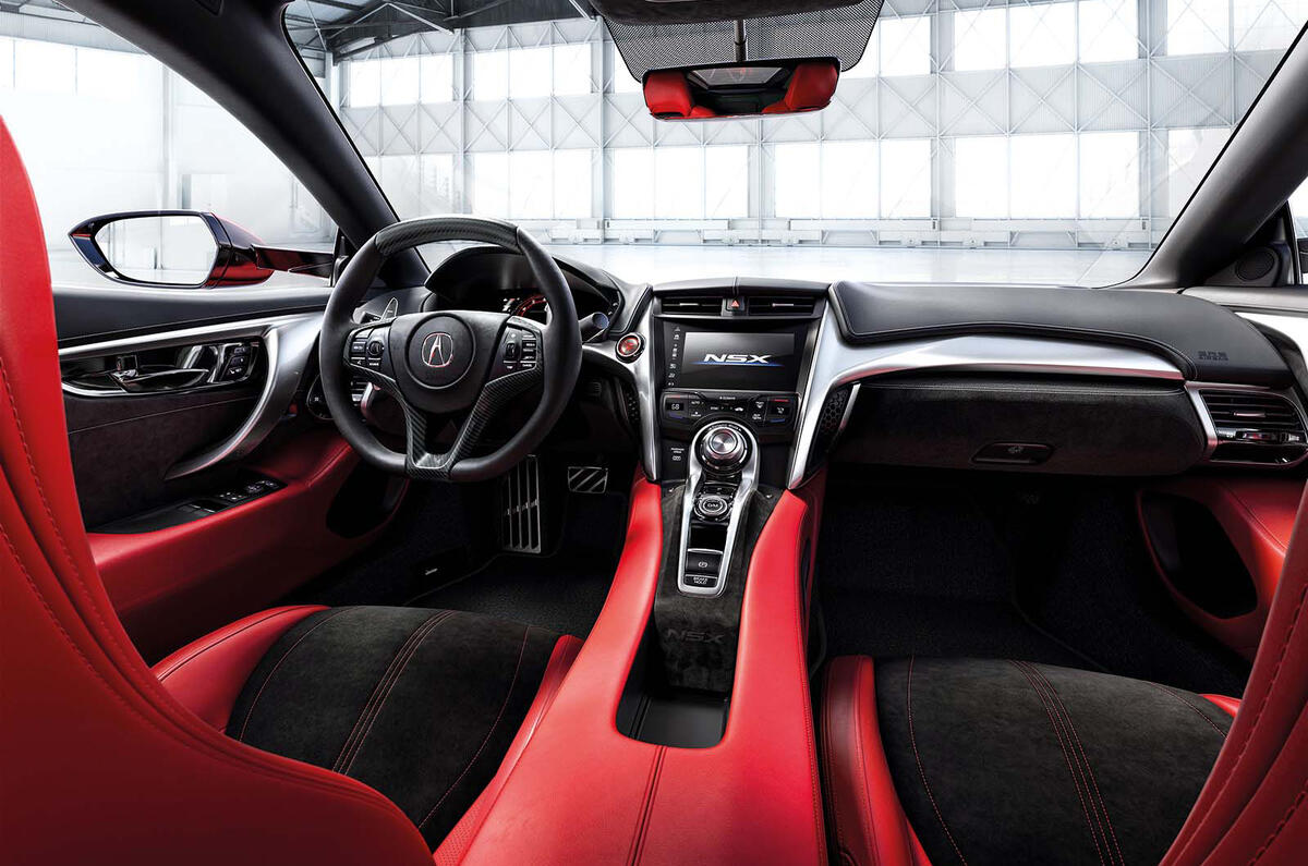 Intérieur de la Honda NSX Type S