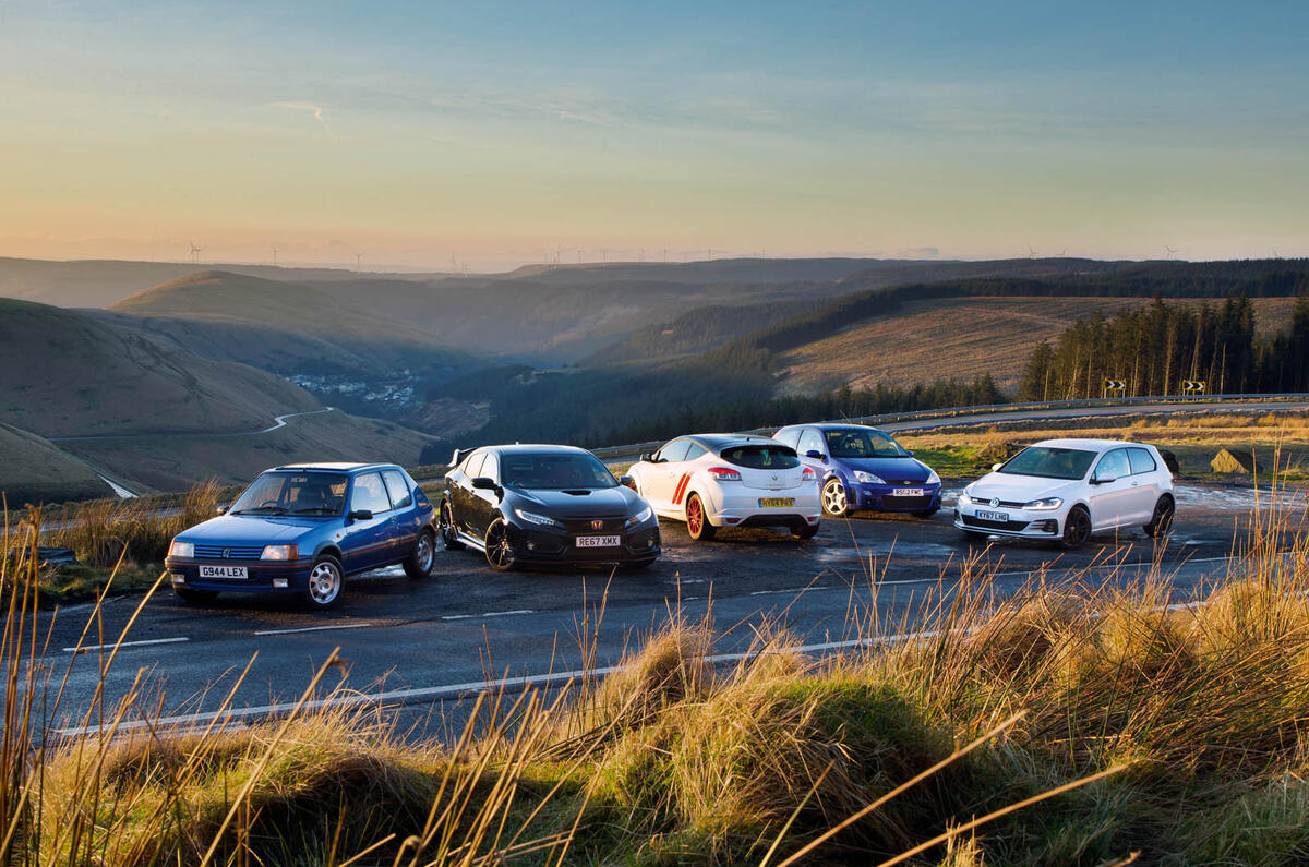 Best hot hatches through the ages Autocar's top five face off Autocar