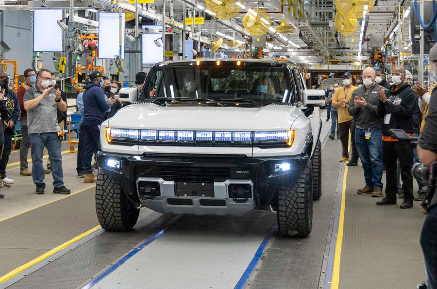 Hummer EV on production line 2022