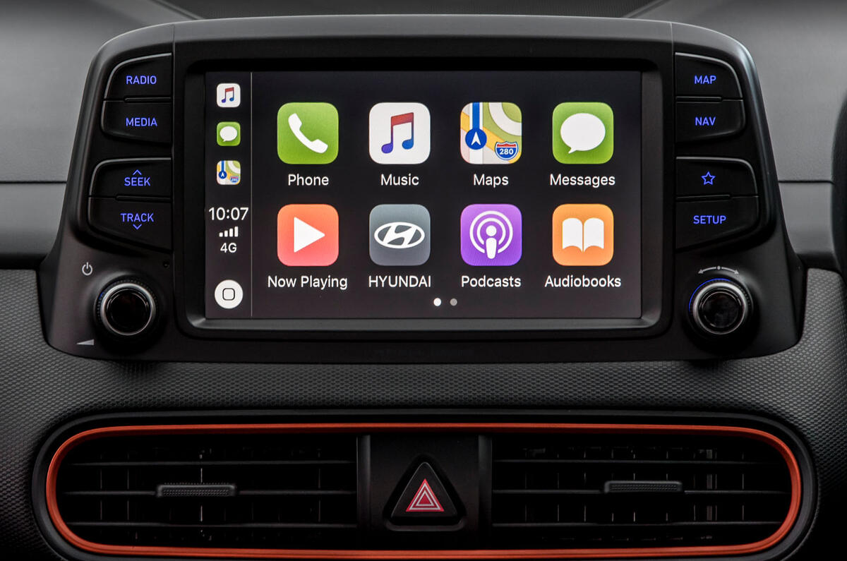 Hyundai Kona infotainment screen