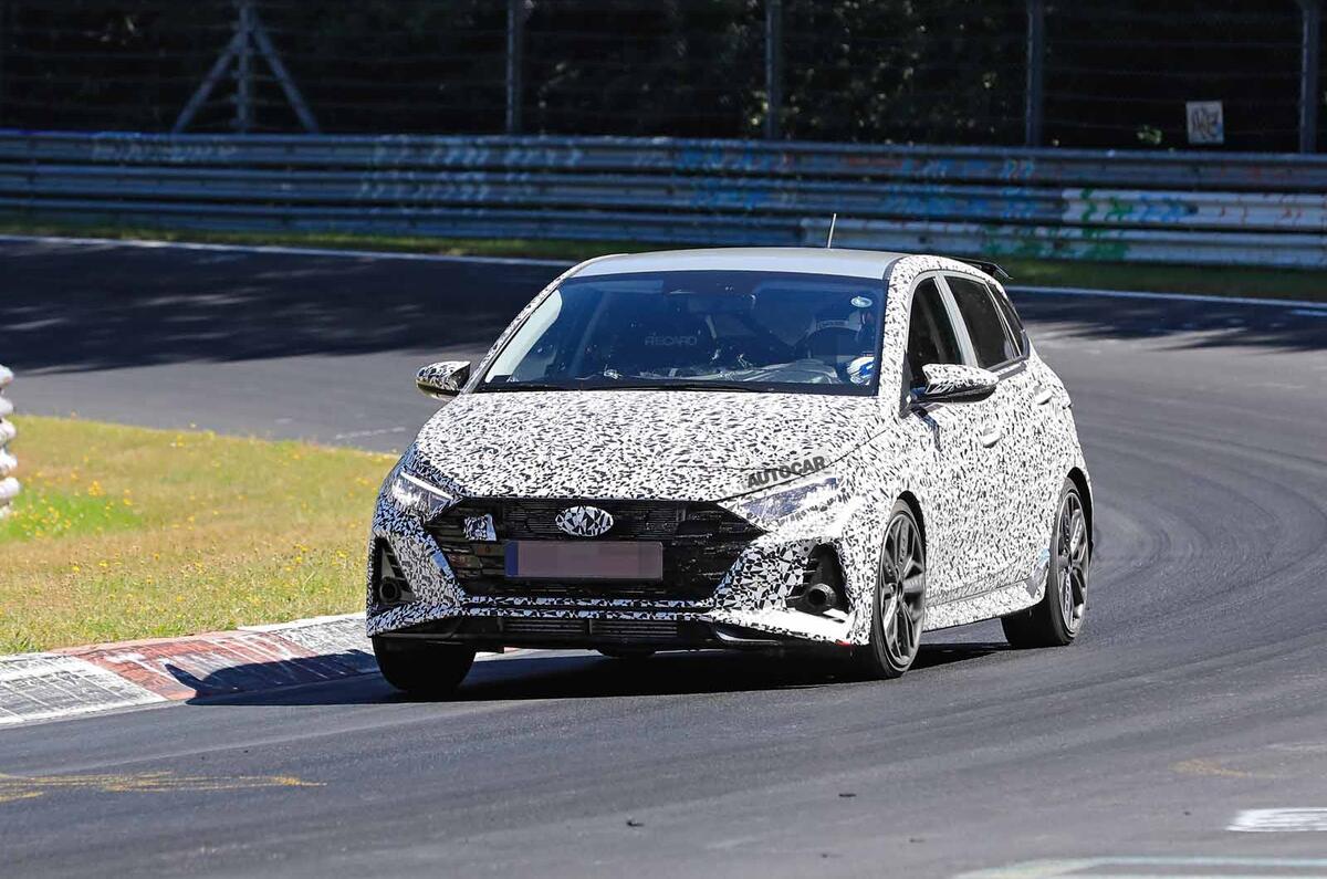 2021 Hyundai i20 N: hot hatch drops disguise in new testing shots | Autocar