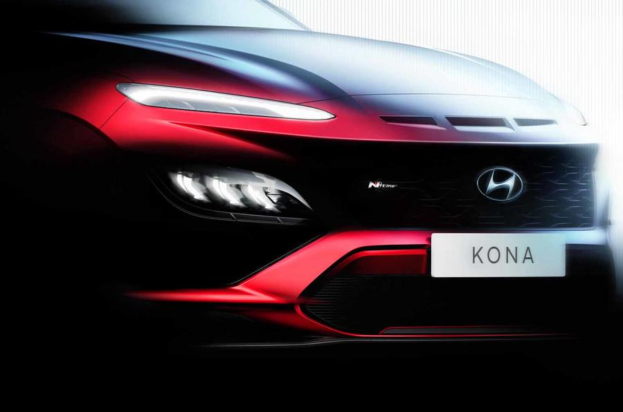 Hyundai Kona facelift preview front end