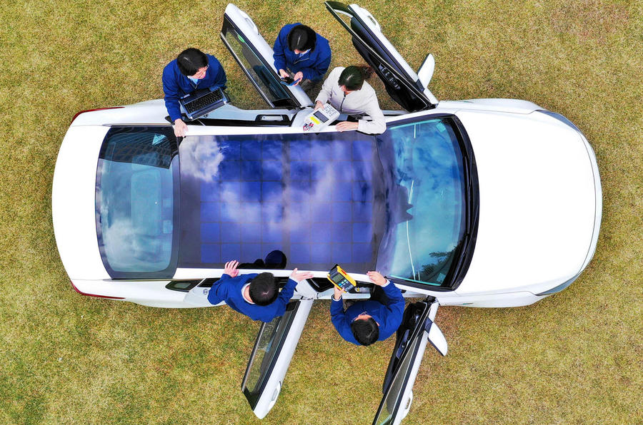 Hyundai solar roof