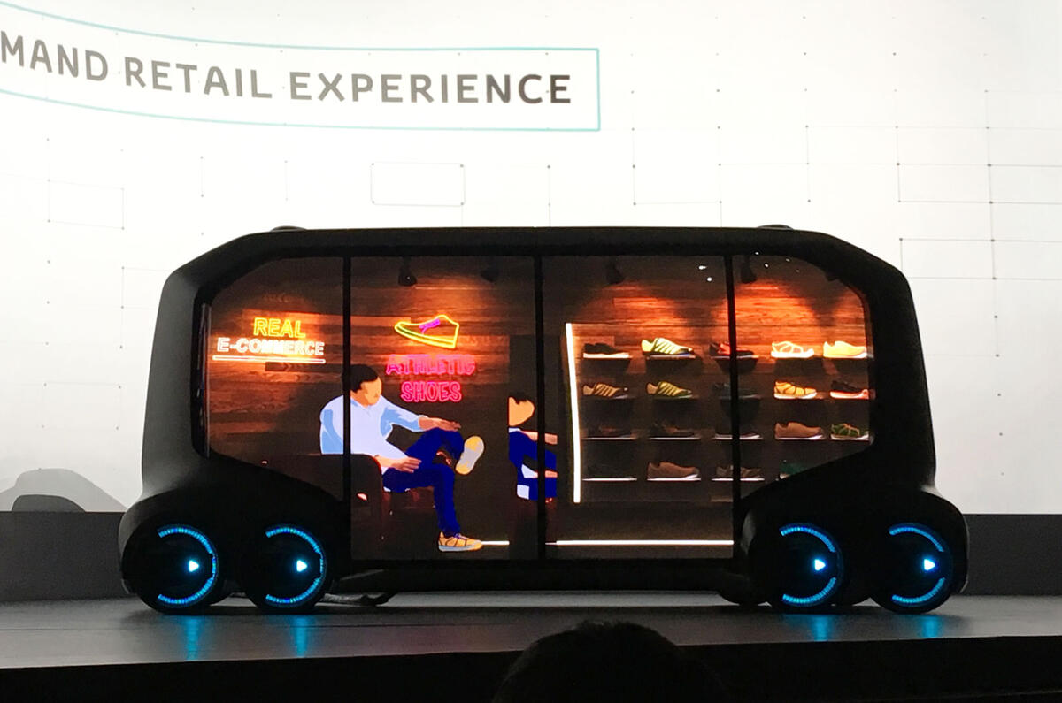 Toyota E Palette Concept Previews New Autonomous Vehicle Platform