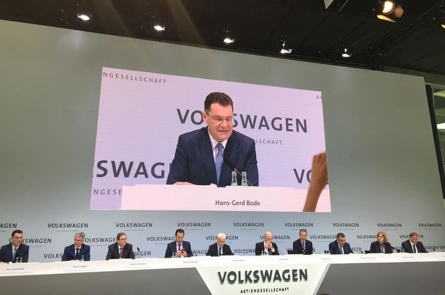 Male-dominated line-up at the Volkswagen Group conference