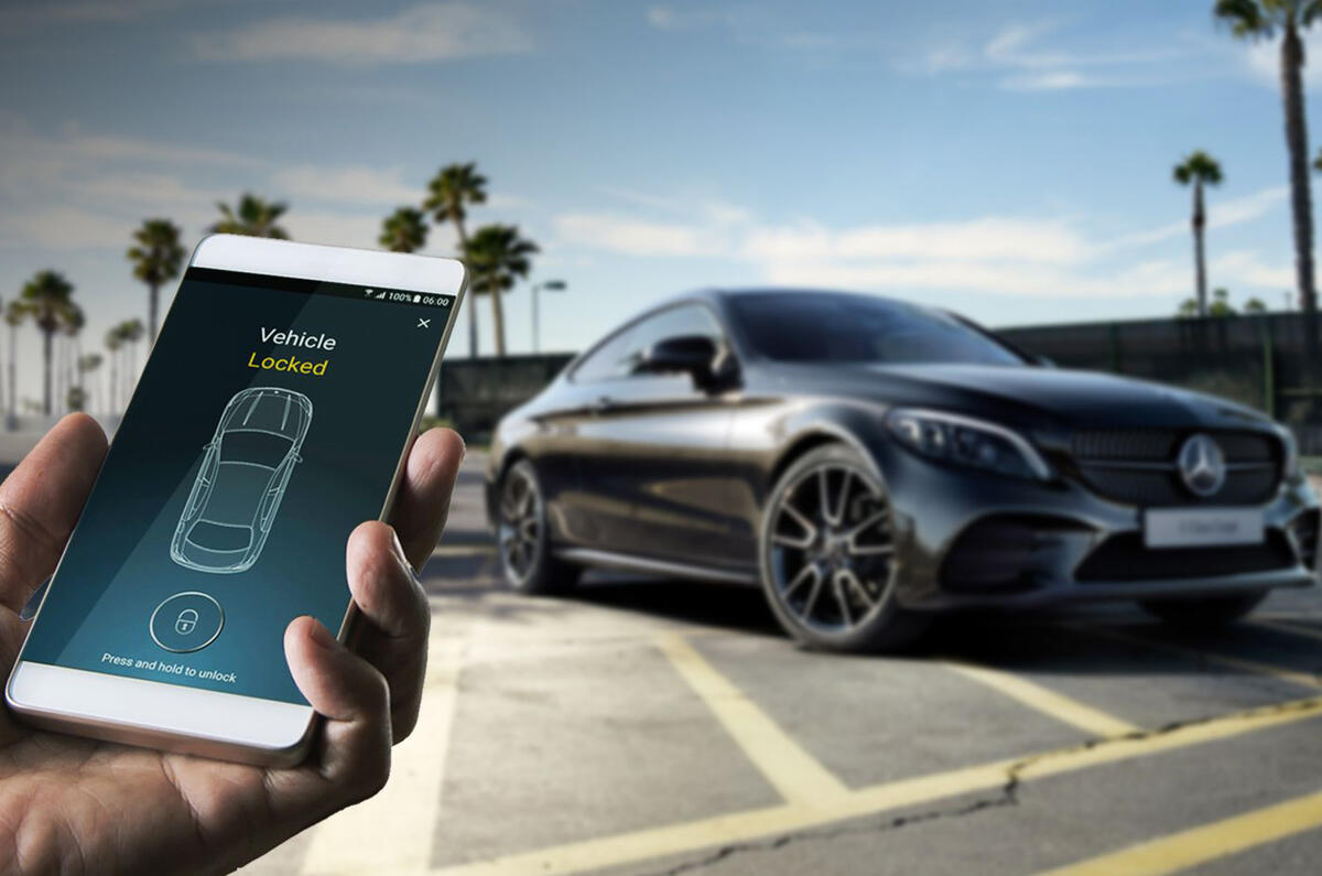 Mercedes Me app unlocking