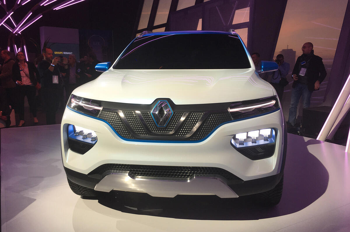 Renault K-Ze concept Paris Motor Show 2018 nose