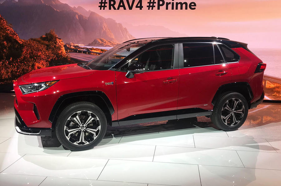 Toyota RAV4 Prime PHEV 2019 at LA motor show - front