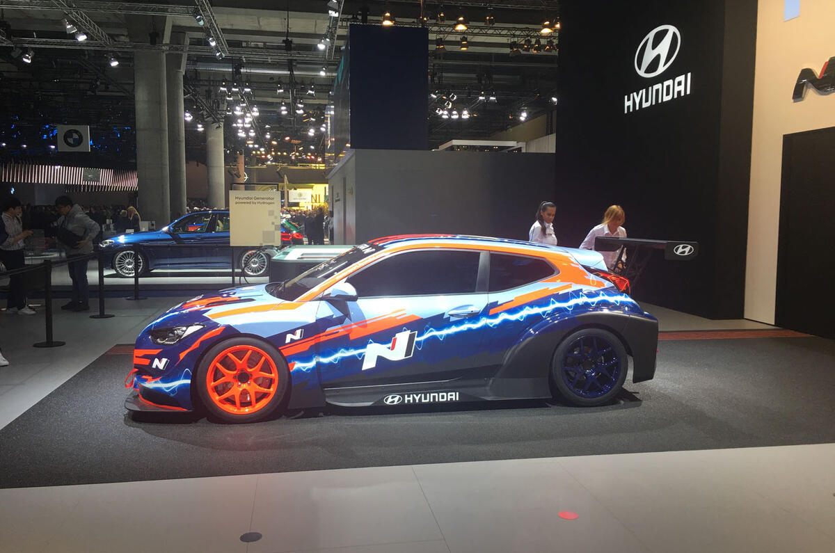 Hyundai Veloster N ETCR at the Frankfurt motor show