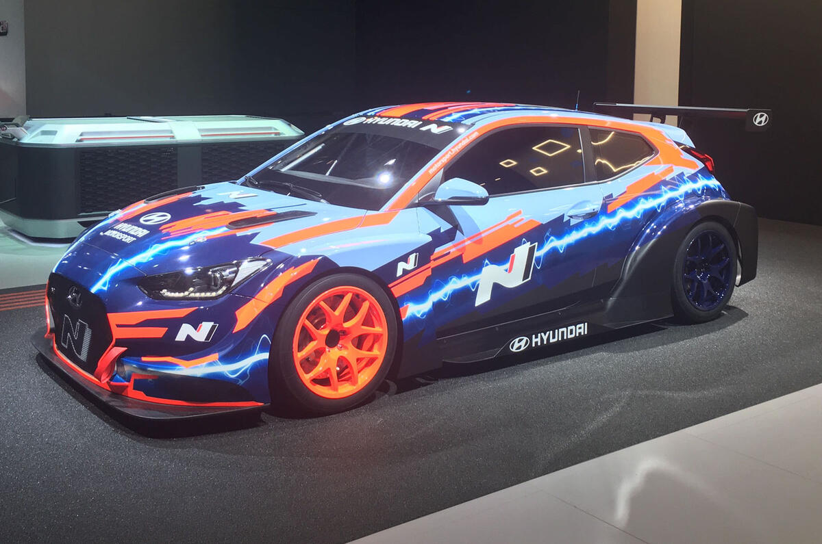 Hyundai Veloster N ETCR at the Frankfurt motor show