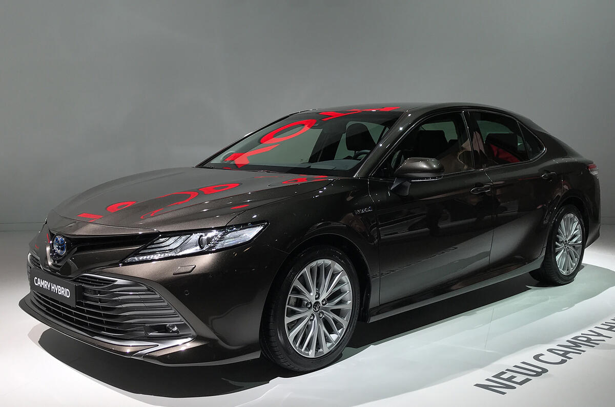 Toyota Camry shown in Paris ahead of return to Europe