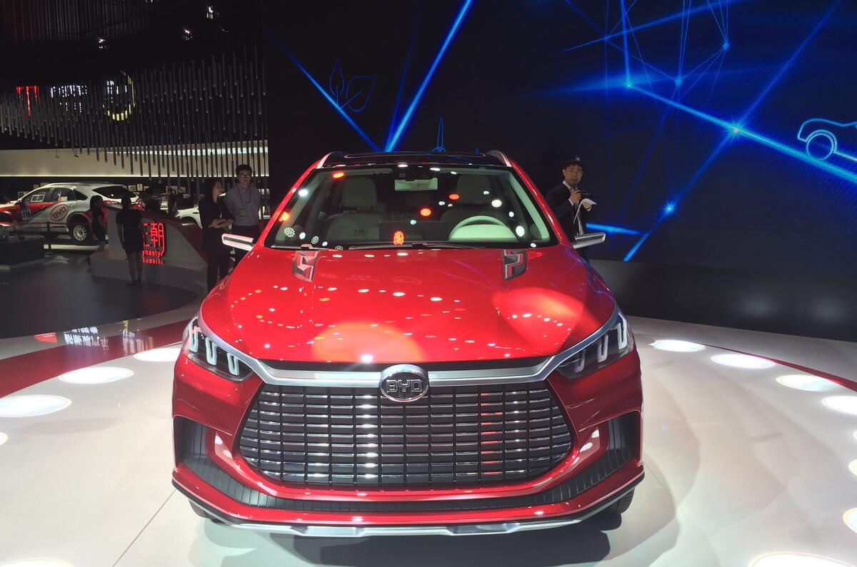 BYD Dynasty electric prototype revealed in Shanghai Autocar