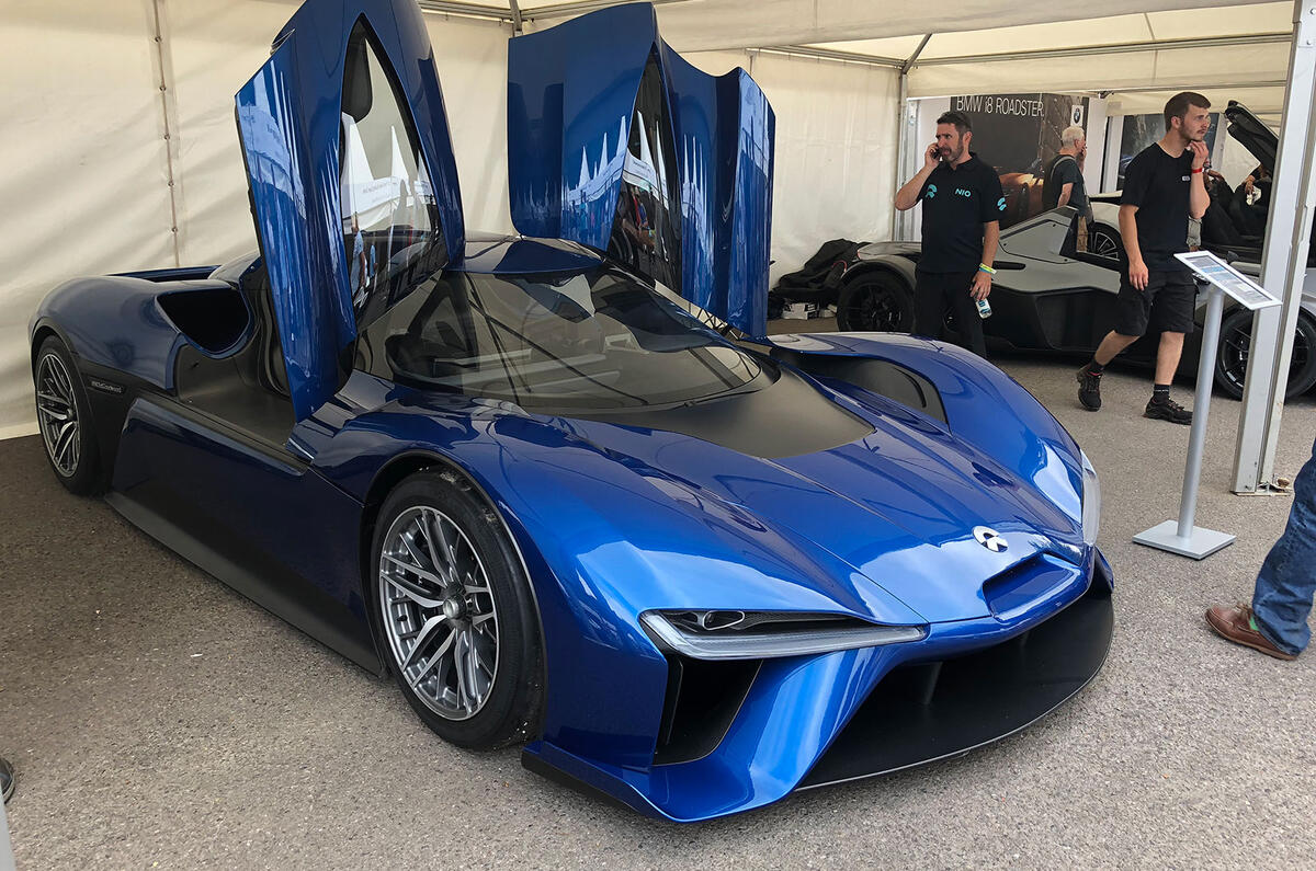 Nio EP9 Goodwood Festival of Speed paddock