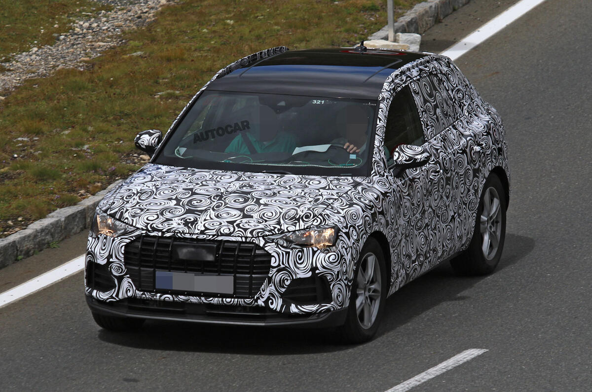 audi q 3 2018. plain 2018 2018 audi q3 new pics of future bmw x1 rival inside audi q 3 u