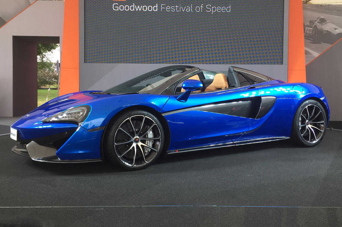 Mclaren 570s Spider Makes Public Debut At Goodwood Autocar