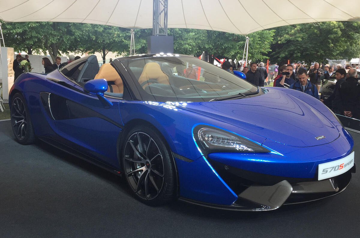 Best Retractable Tonneau Cover >> McLaren 570S Spider makes public debut at Goodwood | Autocar Best Retractable Tonneau Cover >> McLaren 570S Spider makes public debut at Goodwood | Autocar