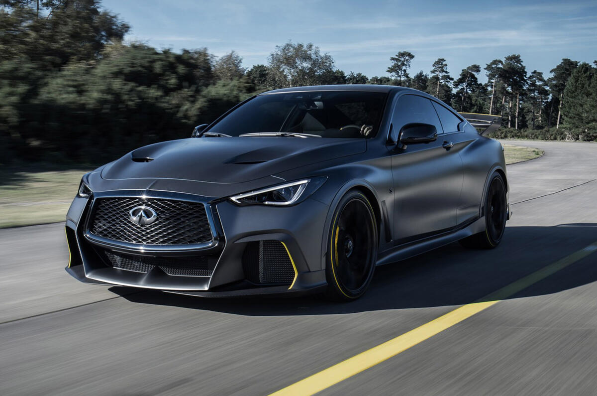 Infiniti Q60 Black S performance hybrid unveiled at Paris Motor Show