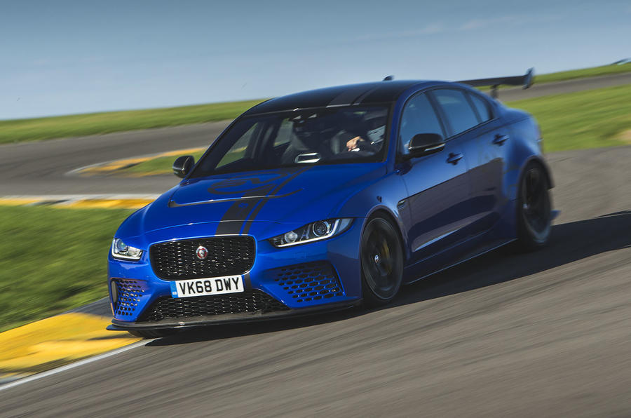 Jaguar XE SV Project 8 2018 UK first drive review - hero front