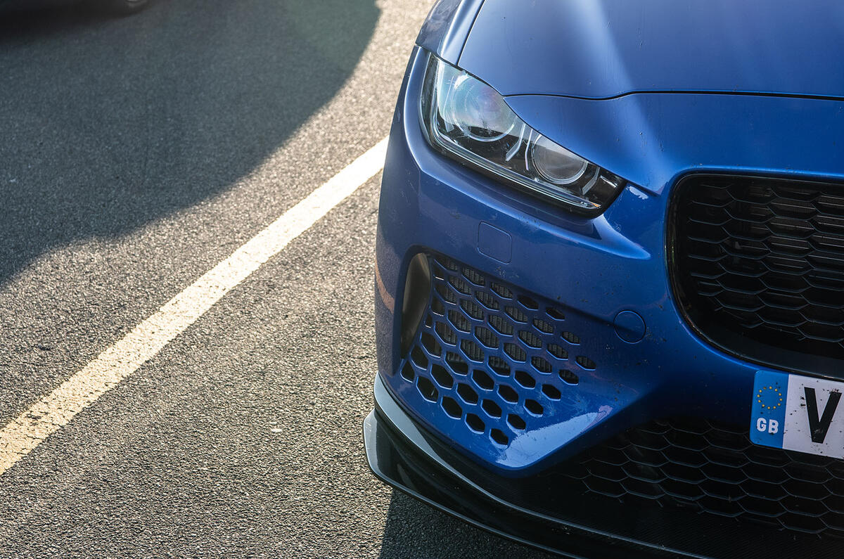 Jaguar XE SV Project 8 2018 UK first drive review - headlights