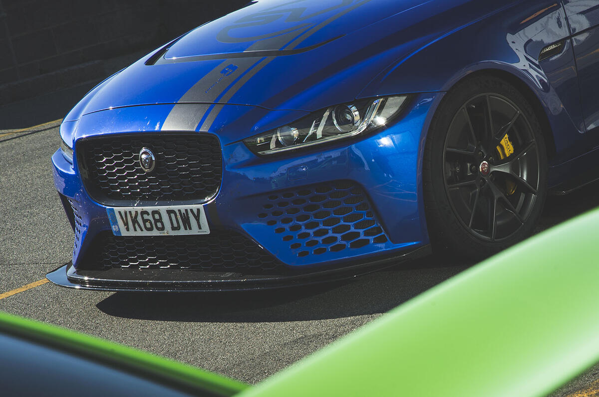 Jaguar XE SV Project 8 2018 UK first drive review - front end
