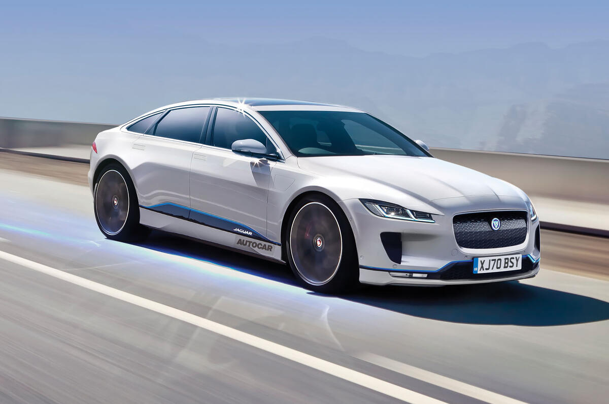 Jaguar XJ electric render