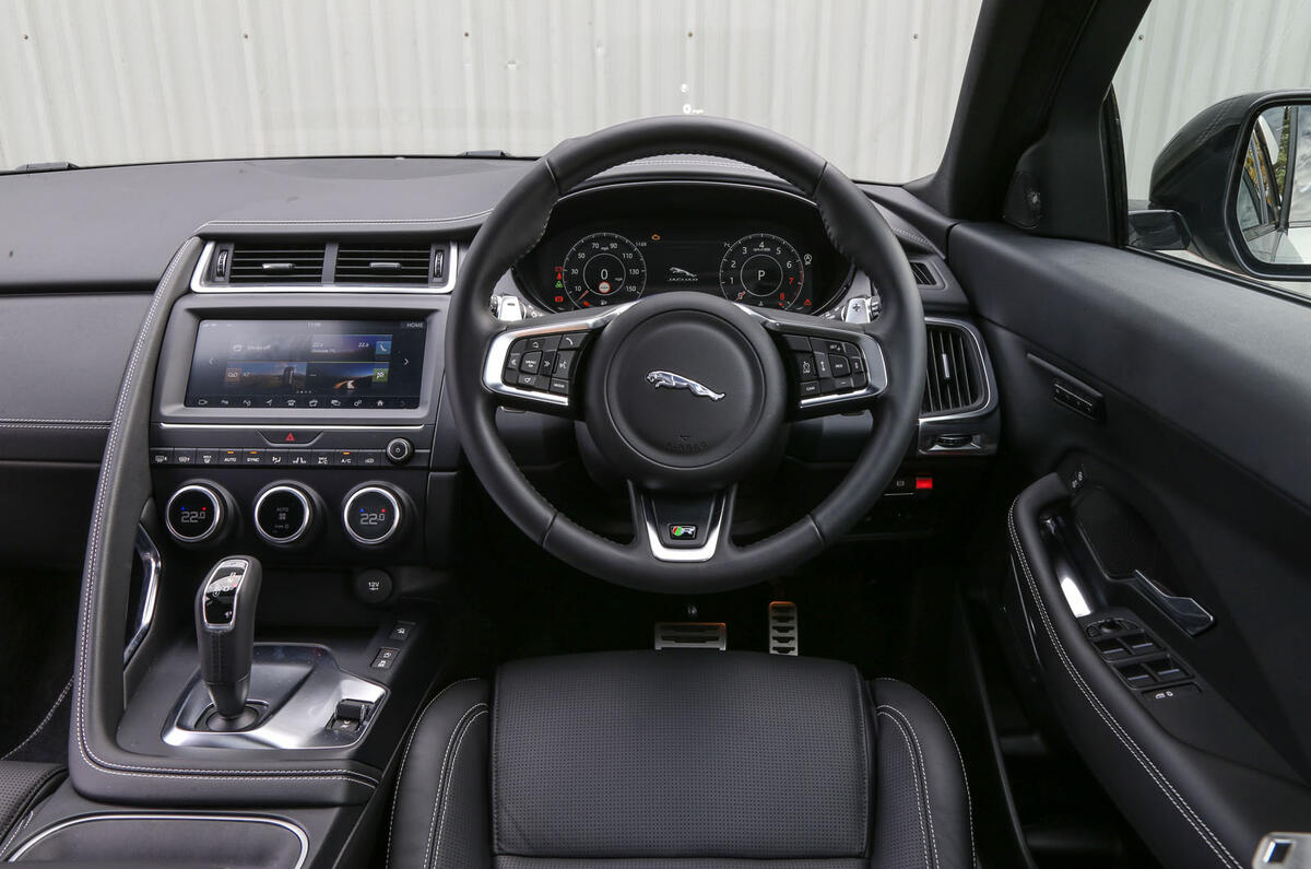 Jaguar E-Pace P300 dashboard