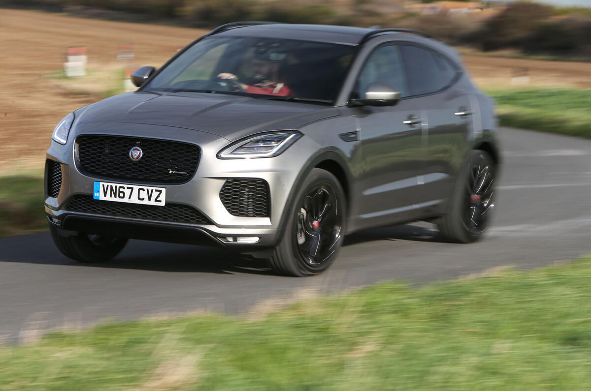 Jaguar E-Pace P300 cornering