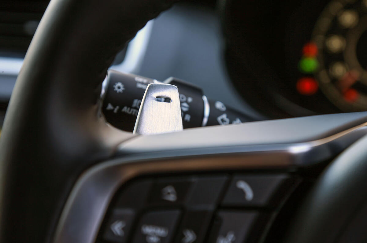 Jaguar E-Pace P300 paddle shifters