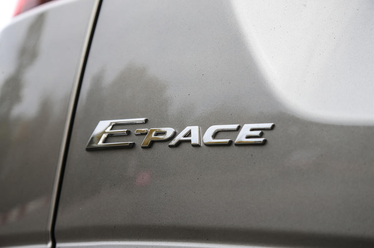 Jaguar E-Pace P300 badging