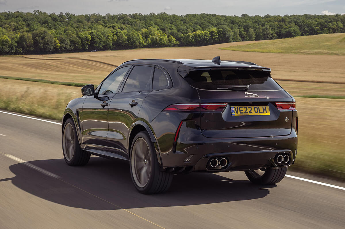 jaguar f pace svr edition 1988 05 tracking rear