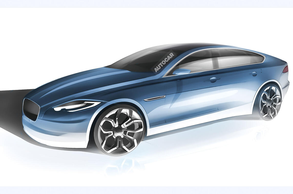 Jaguar XJ sketch