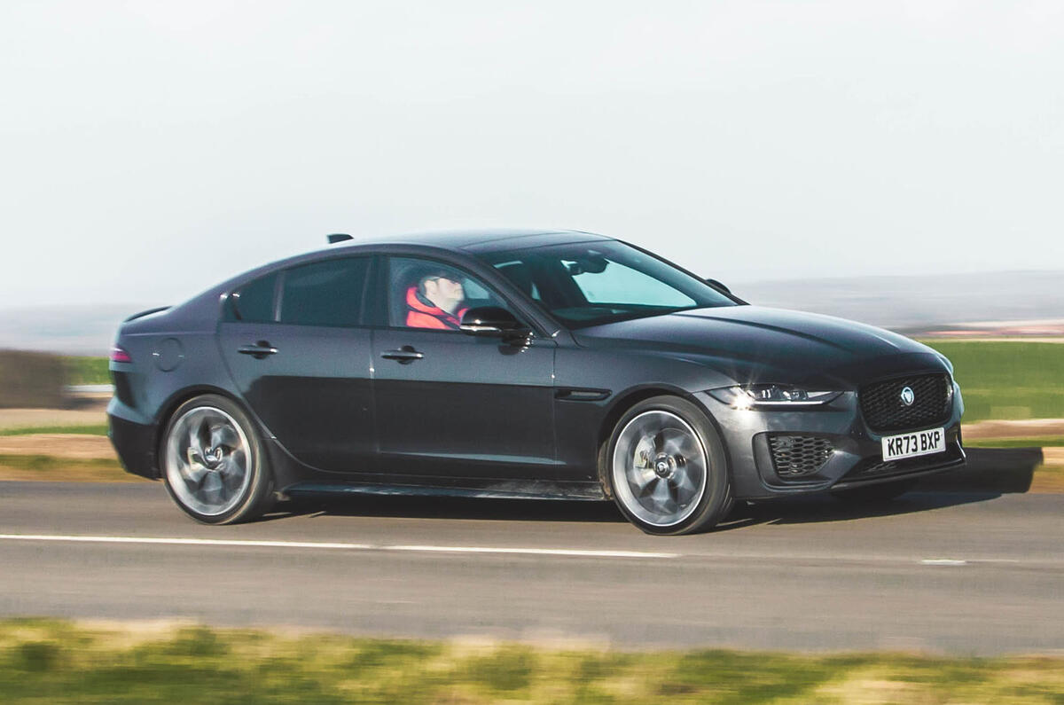 Jaguar XE front quarter tracking