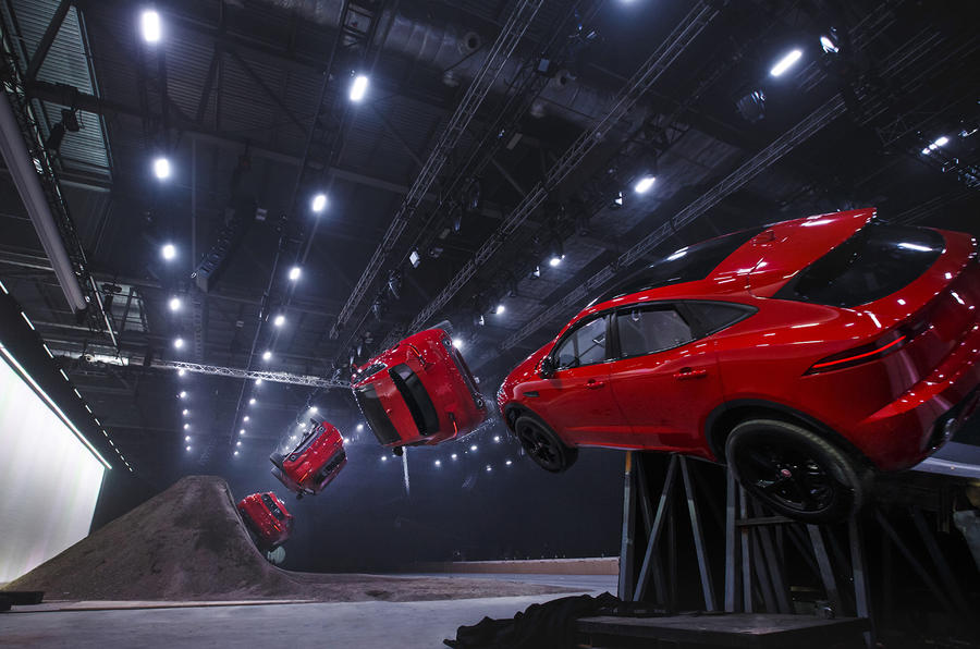 Jaguar E-Pace launch marked with record-breaking barrel roll
