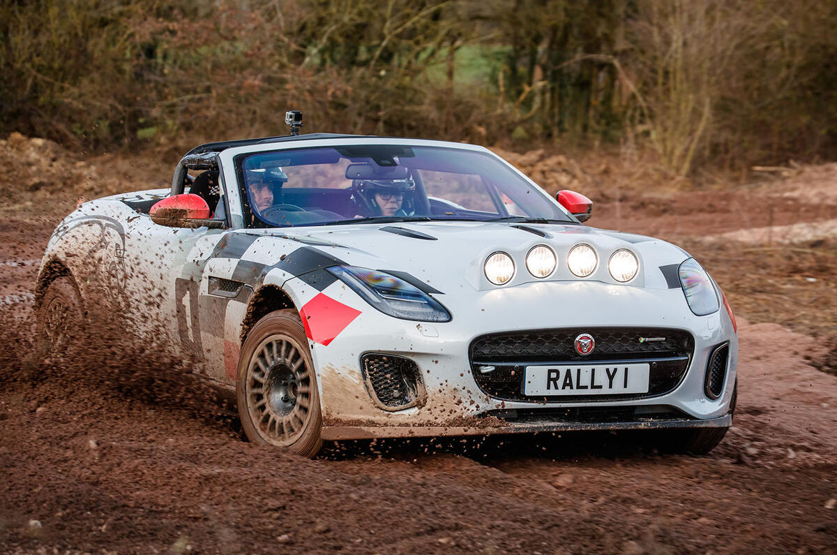 Jaguar F-Type rally car 2019 driven - Dan Prosser slide