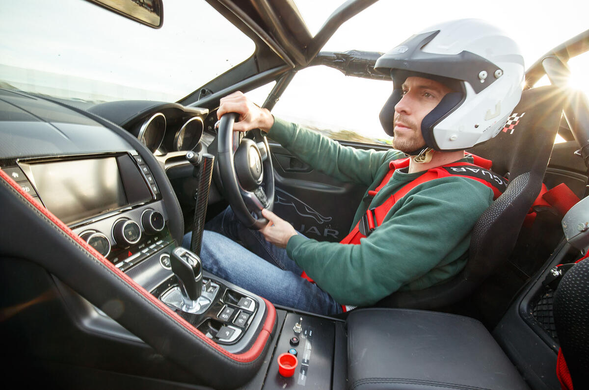 Jaguar F-Type rally car 2019 driven - Dan Prosser driving
