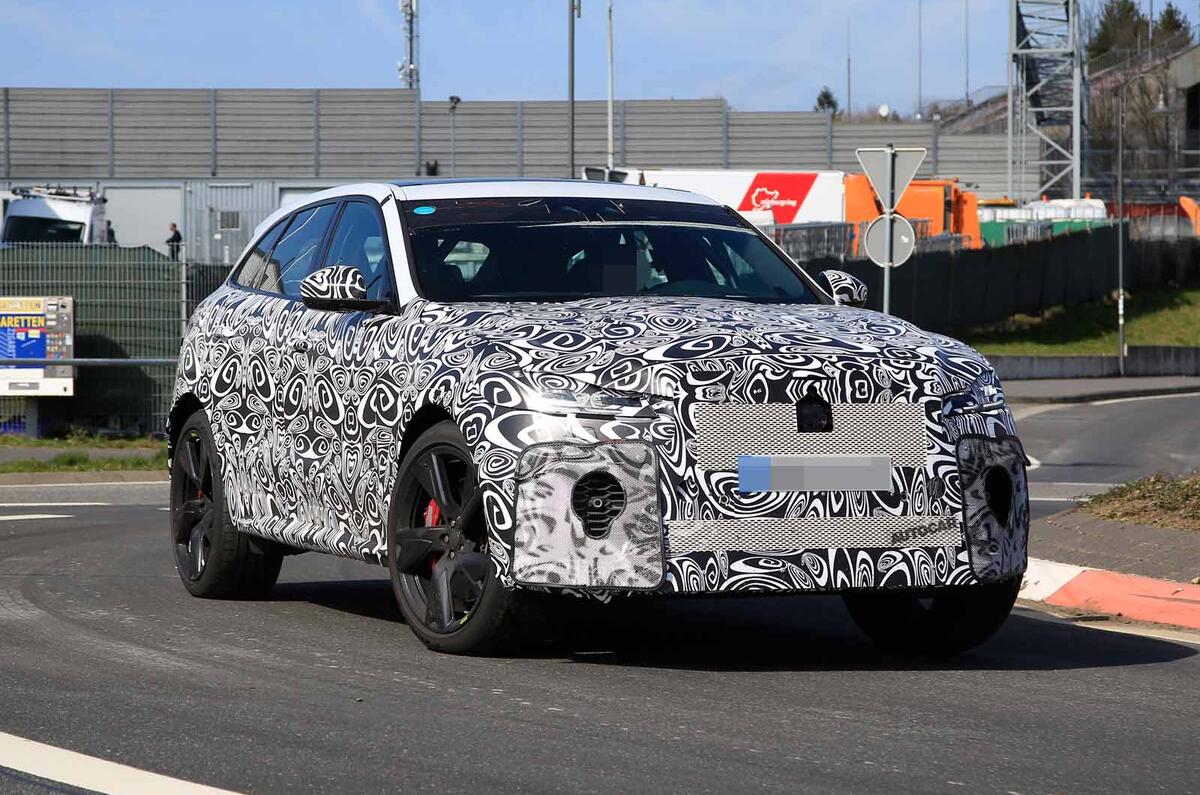 New 2020 Jaguar F Pace Facelift Hot Svr Variant Spotted Autocar