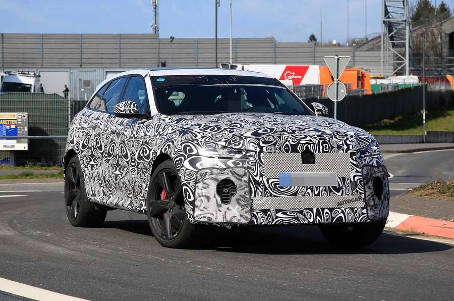 New 2020 Jaguar F-Pace facelift: hot SVR variant spotted